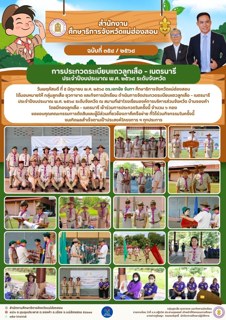 การจัดประกวดระเบียบแถวลูกเสือ – เนตรนารี ประจำปีงบประมาณ พ.ศ. ๒๕๖๘